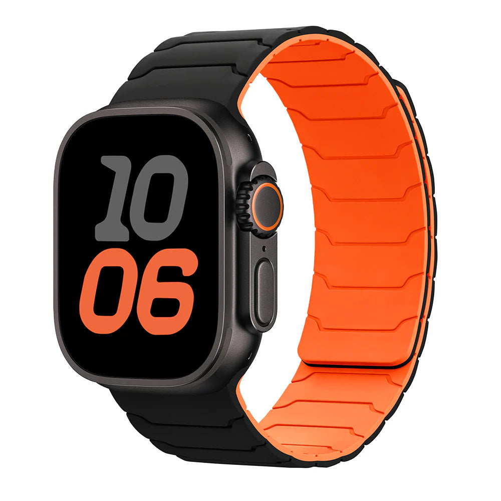 Silikonový magnetický řemínek Valor pro Apple Watch — bezpečné zapínání, voděodolný řemínek o hmotnosti 26 g