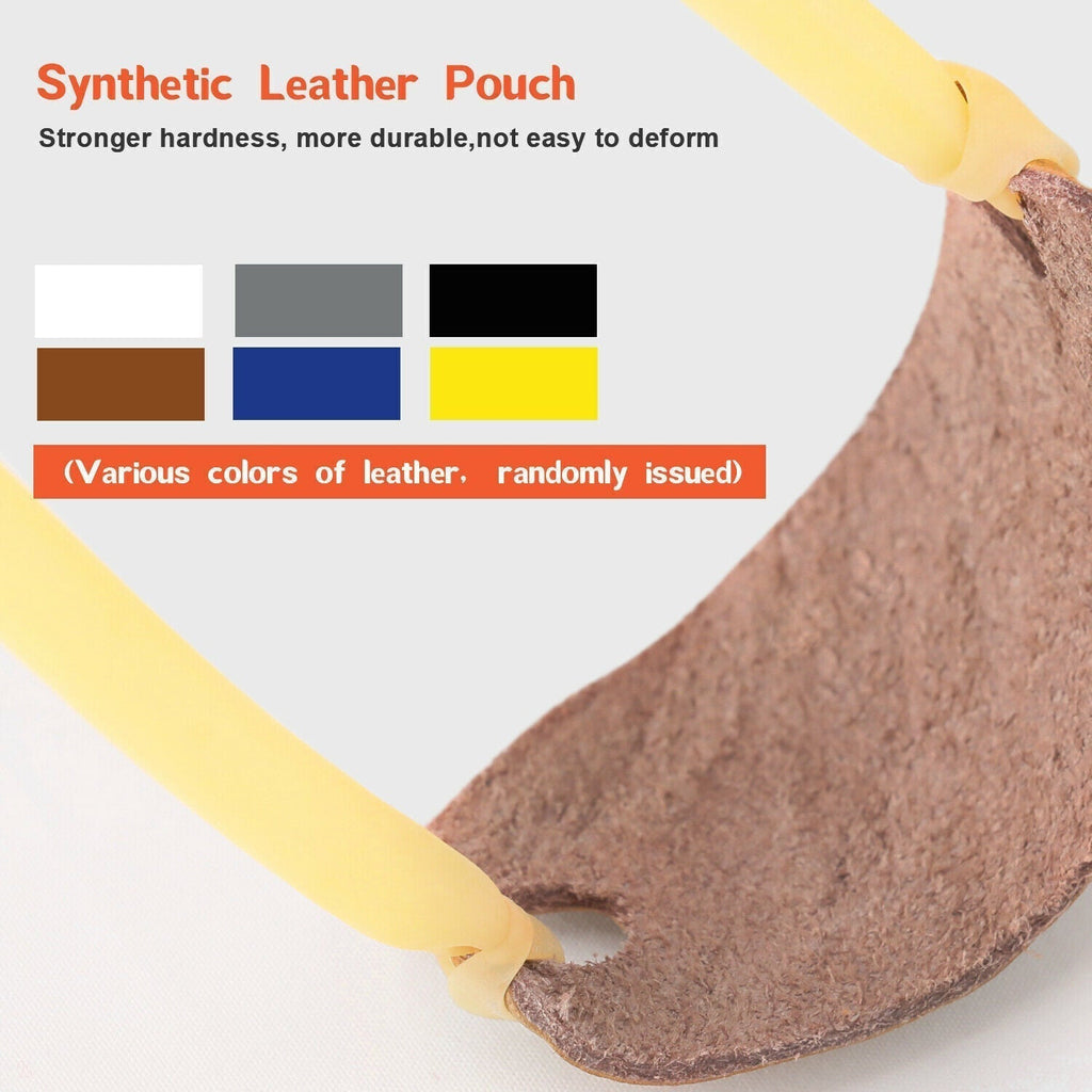 Zusammenklappbare Handgelenk-Schleuder — Aluminiumrahmen, Latexriemen, 100 Yards