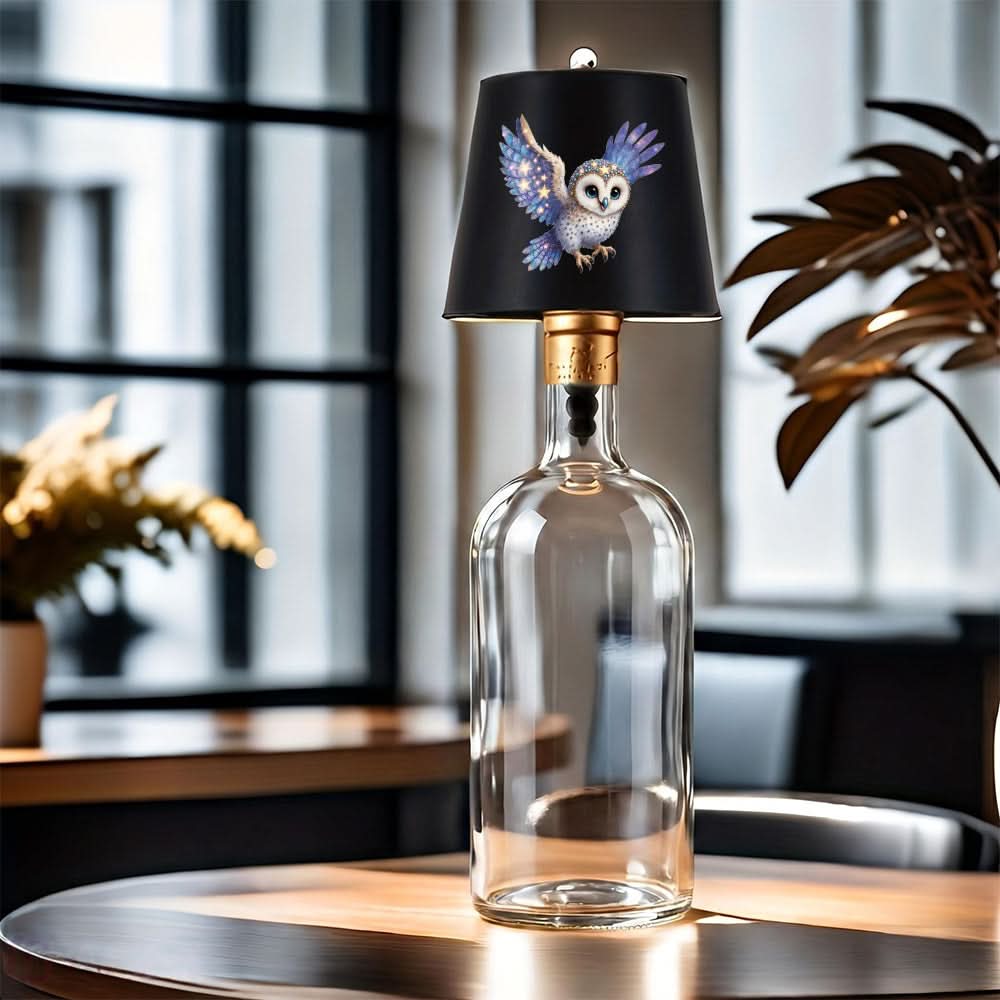 Lampă de masă LED multifuncțională cu design de bufniță – stil sticlă | livraina