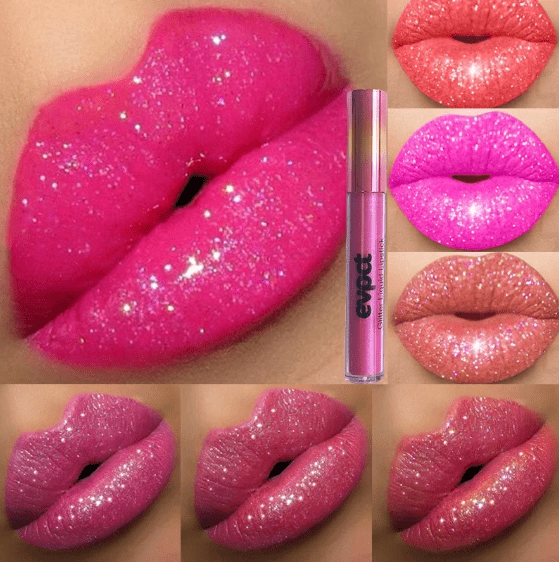 Aurora Lip Wasserfester Glitzer-Lippenstift — Strahlender, lang anhaltender Glanz