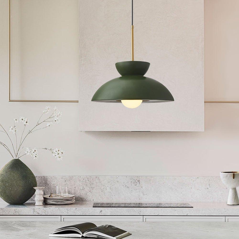 Svart och guld modern pendellampa för matsal | livraina