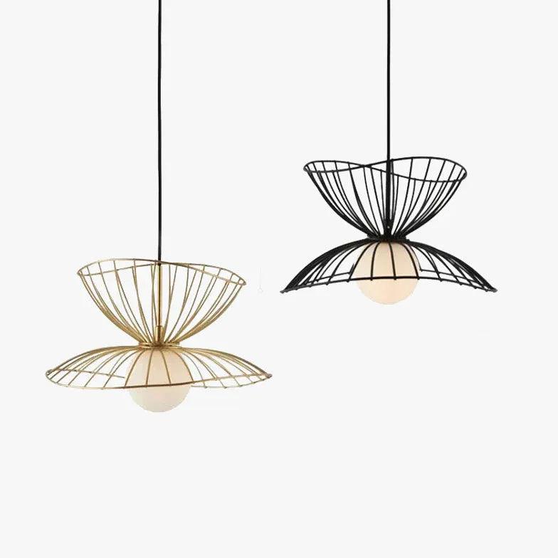 Kreativ LED-taklampa i järn med hattdesign | livraina