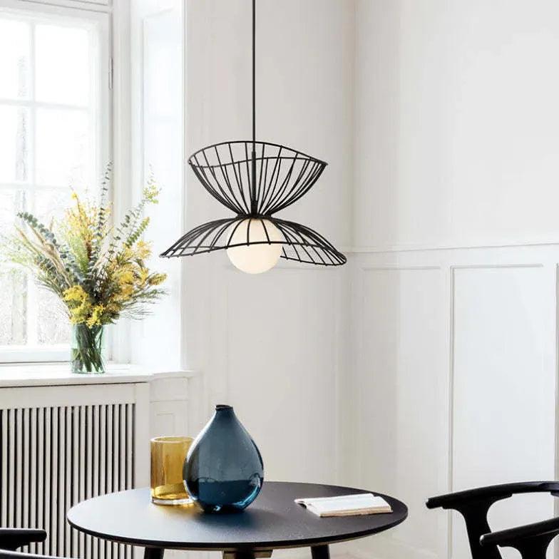Kreativ LED-taklampa i järn med hattdesign | livraina
