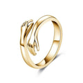 NovaForge Hug Ring — Stainless Steel, Gold or Silver Finish