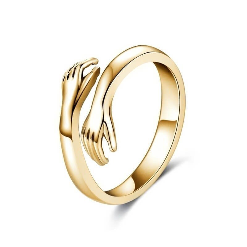 NovaForge Hug Ring — Stainless Steel, Gold or Silver Finish