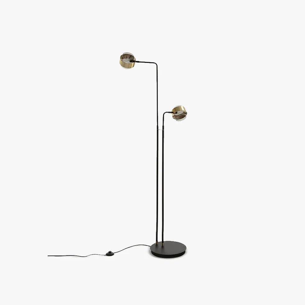 Lámparas de pie de vidrio con diseño de columna nórdico | livraina