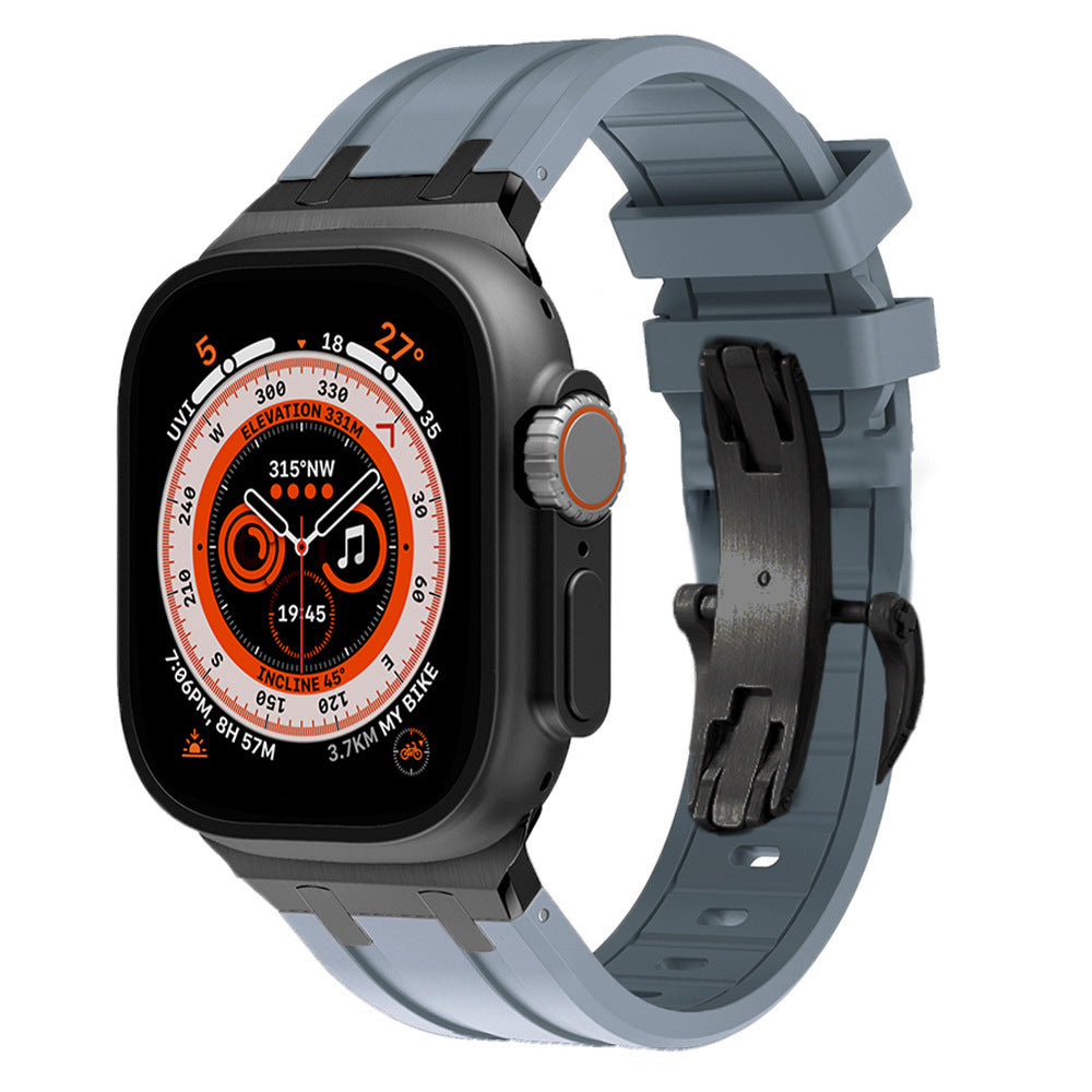 NovaLink tykk silikonrem til Apple Watch — titanadapter