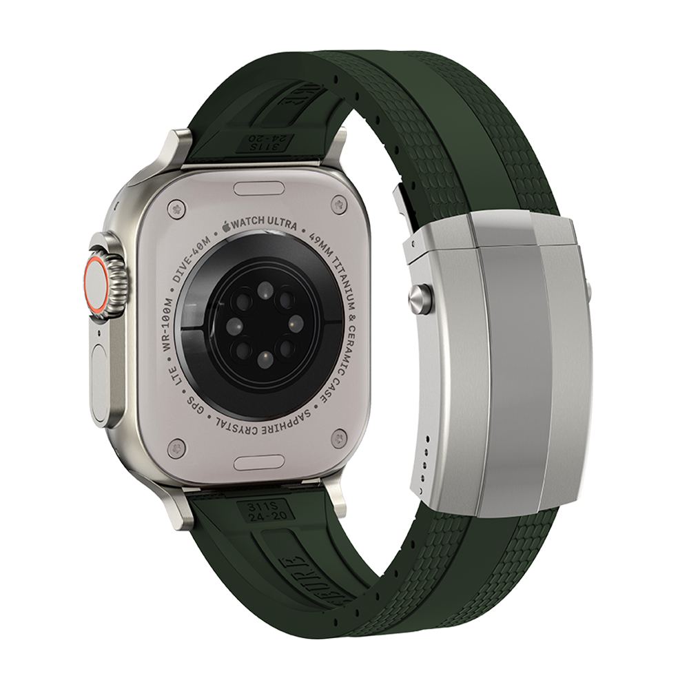Cinturino Apple Watch Ocean Luxe — Chiusura pieghevole, tonalità marine