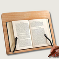 Adjustable Pine Book Holder — Hands-Free Reading Stand