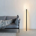 Lámpara de pie negra de luz ascendente, minimalista y alargada, con LED | livraina