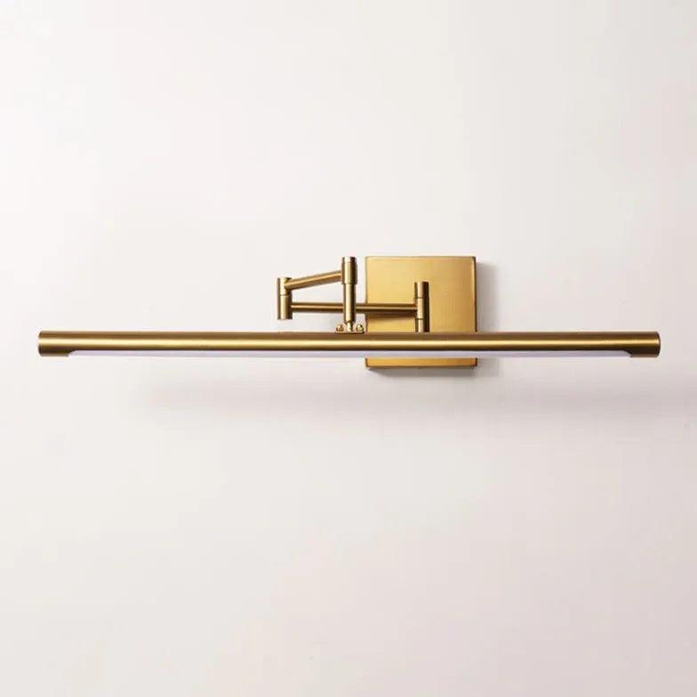 Aplique de pared LED de latón extensible para baño | livraina