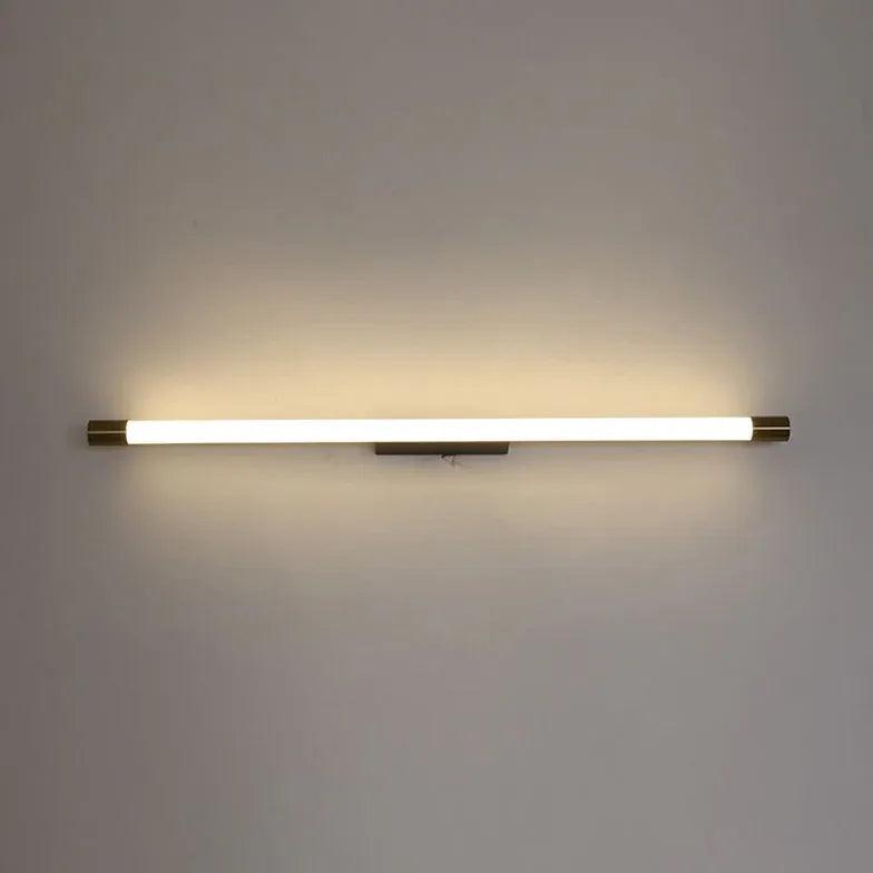 Elektropläterad lång LED-vägglampa för badrummet | livraina