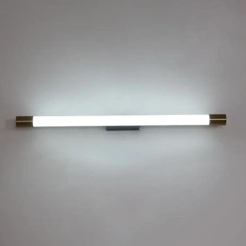 Elektropläterad lång LED-vägglampa för badrummet | livraina