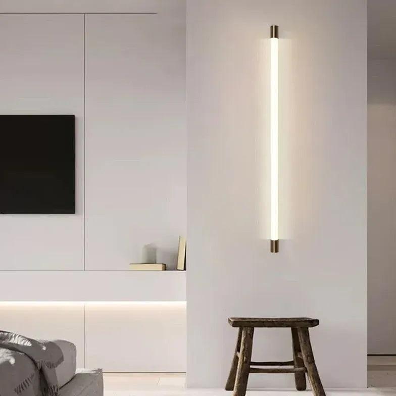 Elektropläterad lång LED-vägglampa för badrummet | livraina