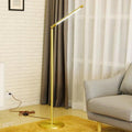 Lampadaire linéaire doré réglable pour le salon | livraina