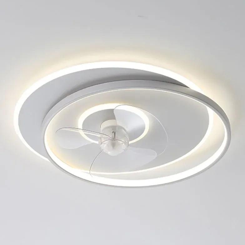 Stropní ventilátor ve tvaru mraku se světlem do ložnice | livraina