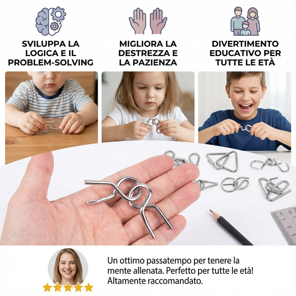NeuroRing Brain Puzzles | Zažehněte okamžité soustředění a odemkněte svou nejbystřejší mysl | livraina