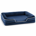 Cama ortopédica de espuma para perros con funda lavable (base antideslizante) | livraina