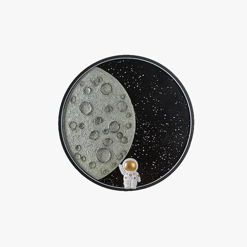Kreative runde Mond-LED-Wandleuchte für das Wohnzimmer | livraina
