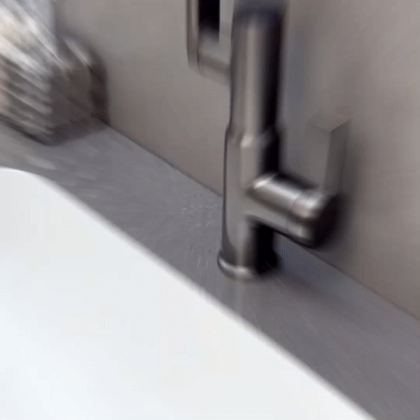 FlowMatrix Faucet — 360° Swivel, Adjustable Height, Temperature Display