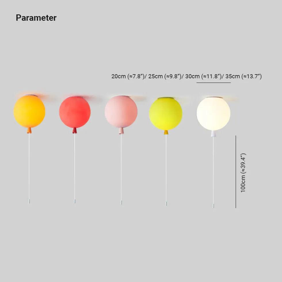 Fargerike ballongtaklamper for soverommet | livraina