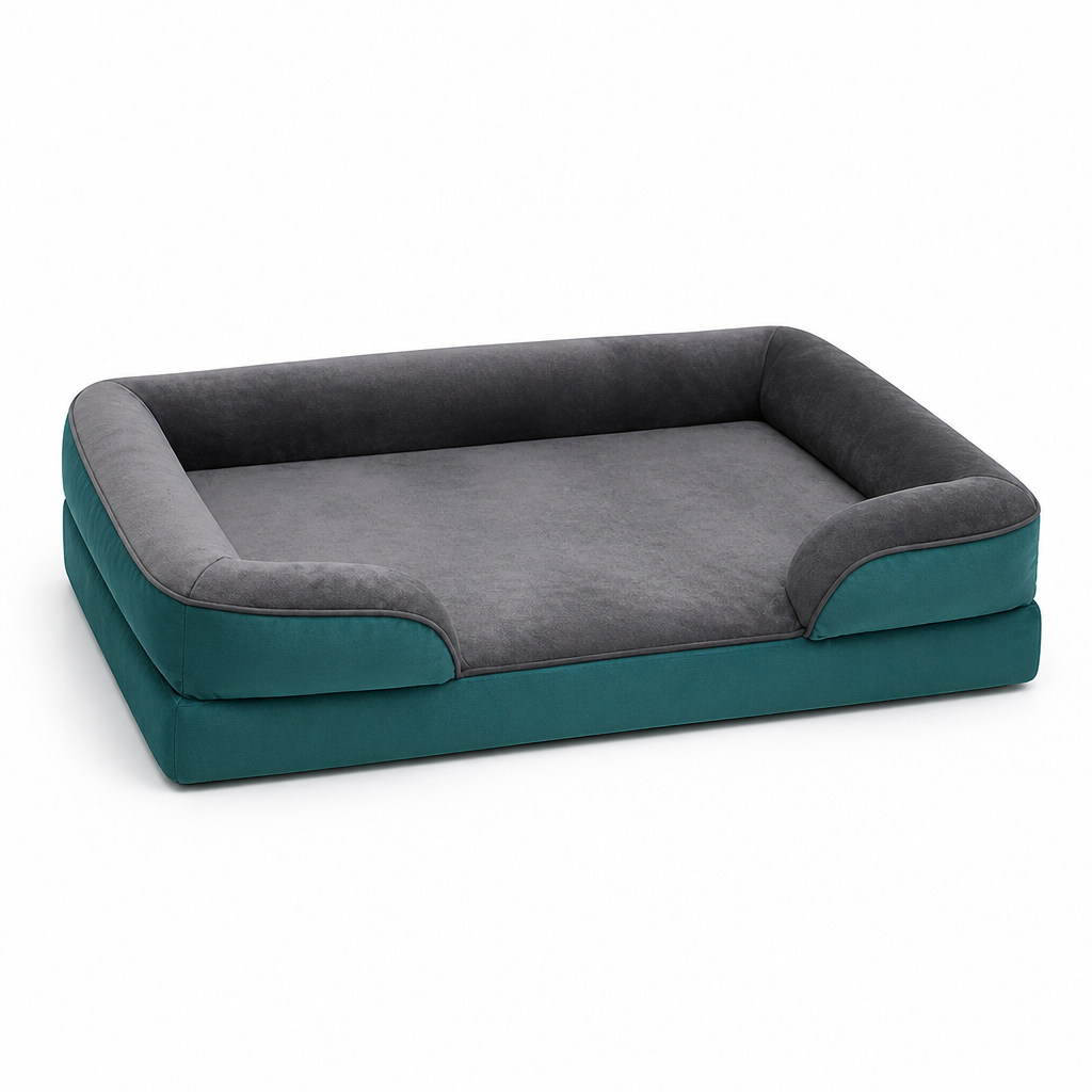 Cama ortopédica de espuma para perros con funda lavable (base antideslizante) | livraina