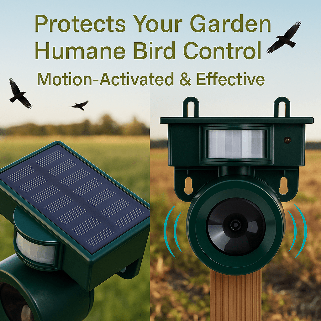 Répulsif à oiseaux à détection de mouvement FeatherGuard Pro — Répulsion sonore