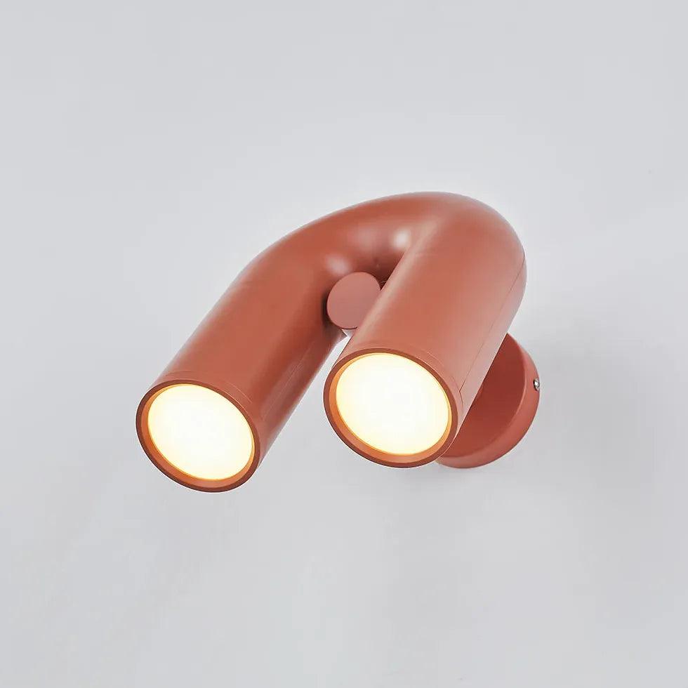 Lampă de perete LED modernă, neagră, în formă de U | livraina