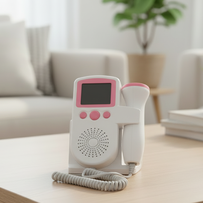 Monitor compacto LCD de frecuencia cardíaca fetal LumaPulse — diseño portátil