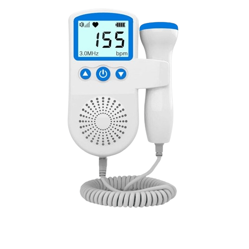 Monitor compacto LCD de frecuencia cardíaca fetal LumaPulse — diseño portátil
