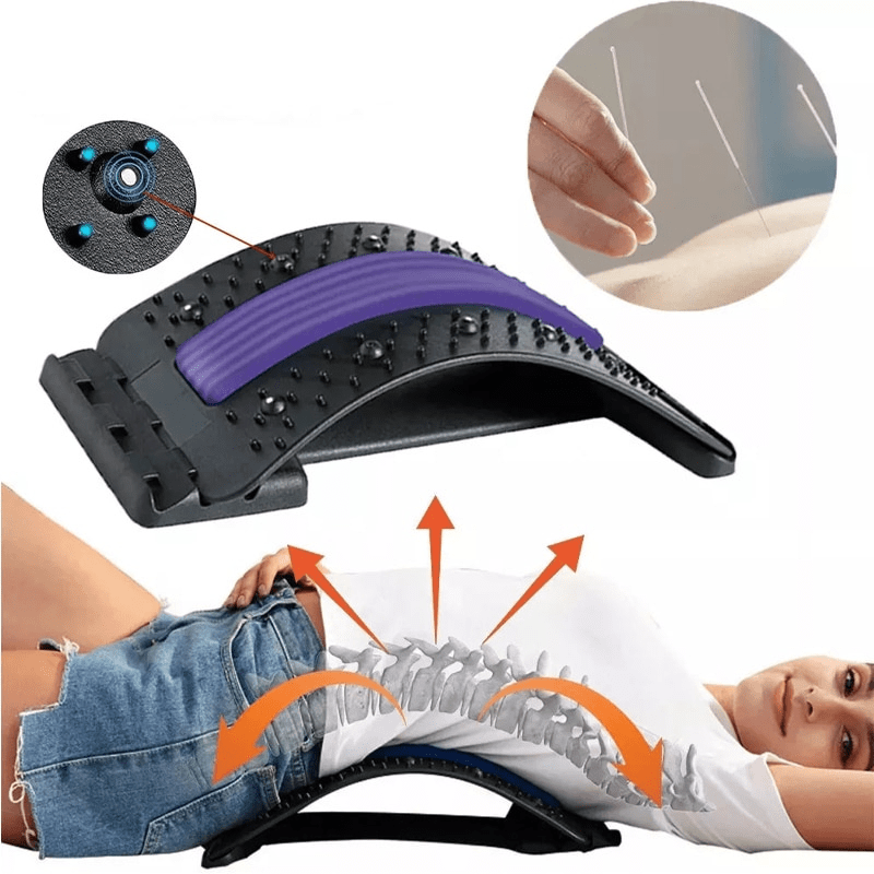 ممدد الظهر المريح SpineEase — دعم الوضعية وتدليك