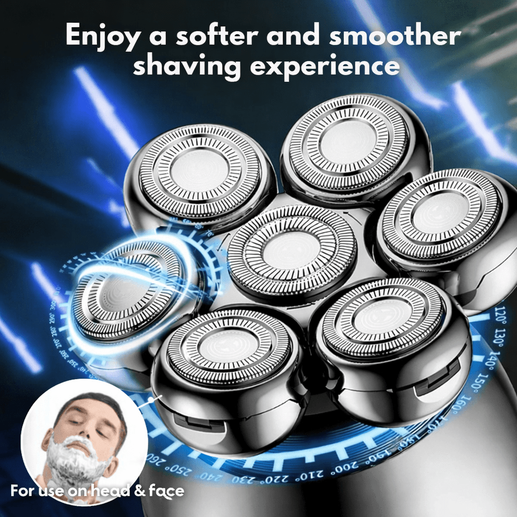 מכונת גילוח חשמלית NovaShave Pro 7D — גילוח חלק ללא גירויים