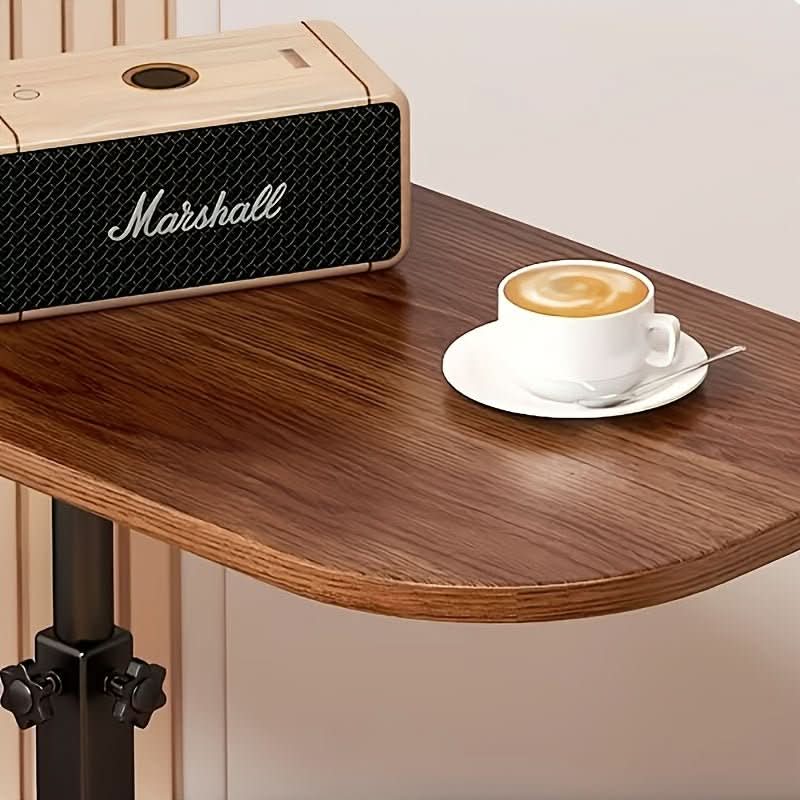 Mesa auxiliar ajustable para sofá y cama AeroLift — Superficie de madera