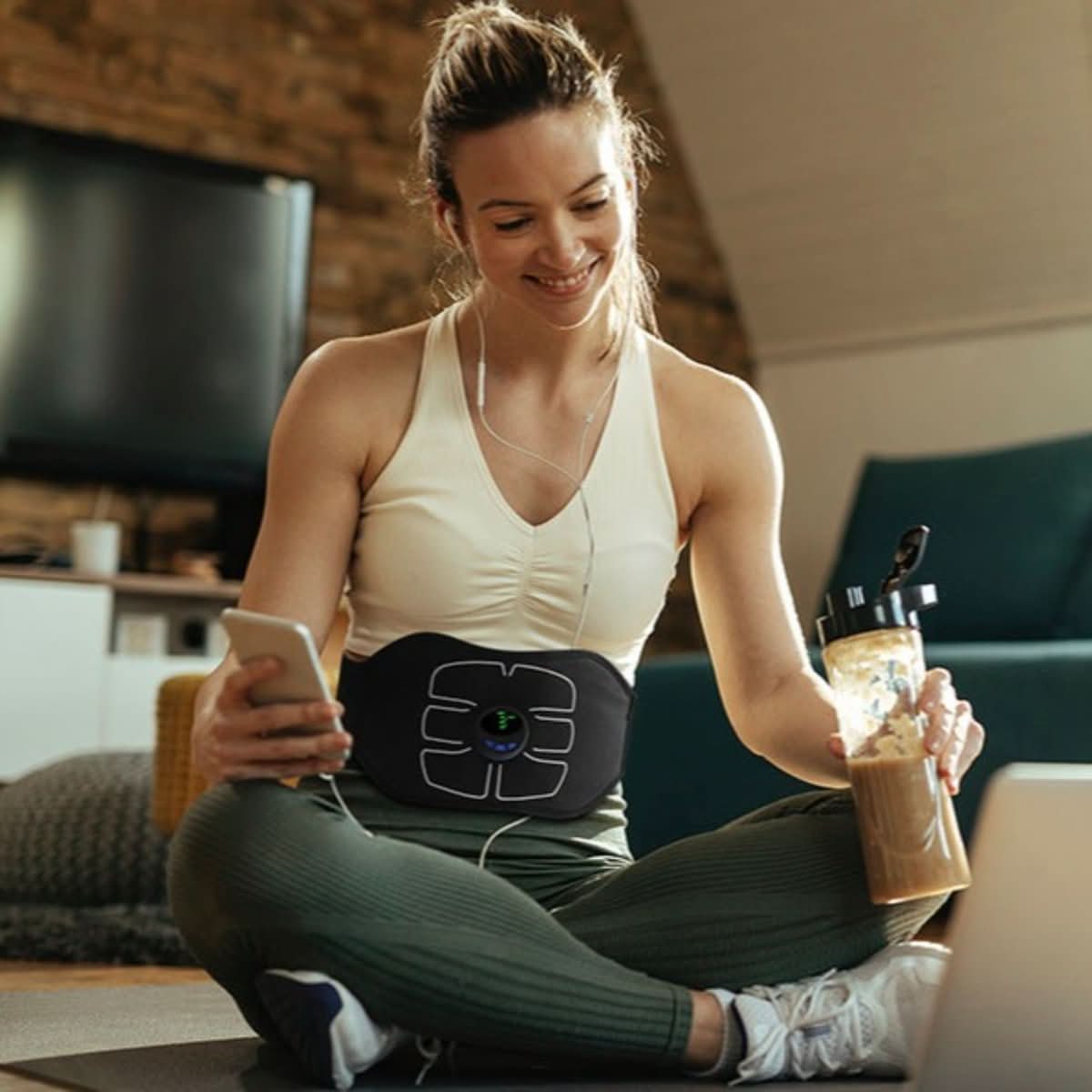 مدرّب عضلات البطن EMS NovaTone Sculpt — تنشيط الجذع