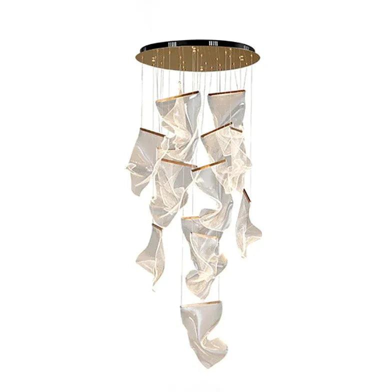 Creatieve onregelmatige gouden kroonluchter van acryl | livraina
