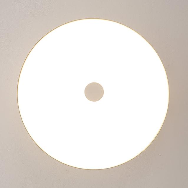 Crèmekleurige, oogvriendelijke, vlak gemonteerde groene plafondlamp | livraina