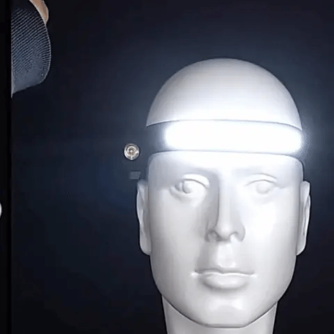 NovaLume COB LED-es fejlámpa — USB-ről tölthető akkumulátorral, érzékelővel
