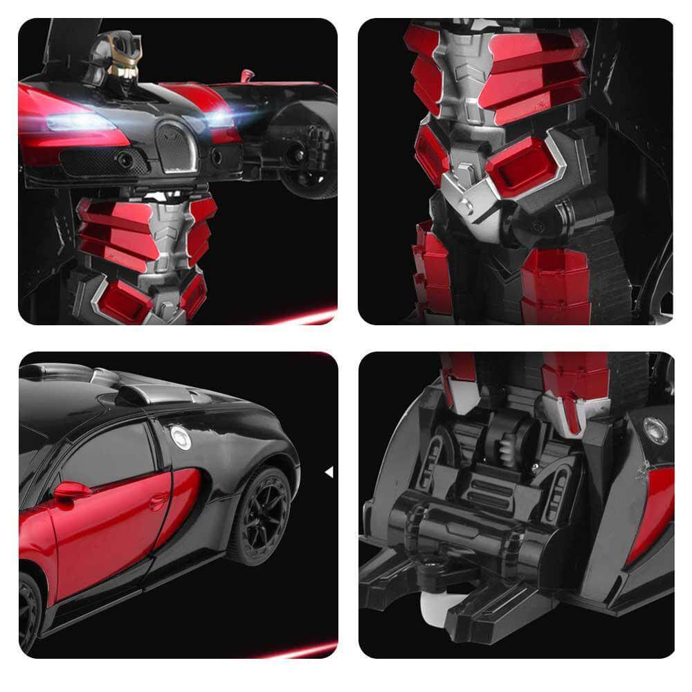ジェスチャー操作式変形RCカー＆二足歩行ロボット — LEDライト内蔵