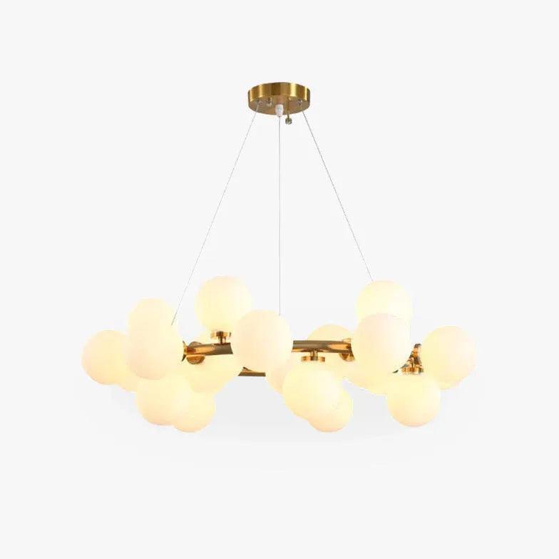 Moderner Glasglobus-Kronleuchter für das Esszimmer | livraina