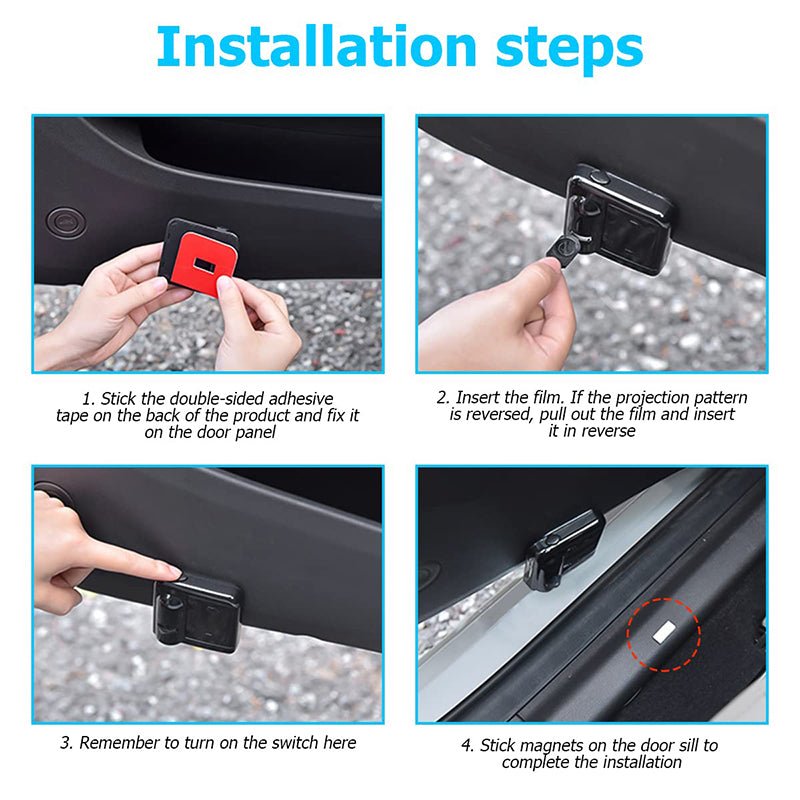 LumaDoor LED Car Door Logo Projector — Wireless Entry Light Display