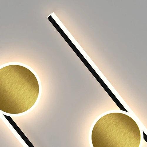 Geometrinen yksinkertainen LED-seinävalaisin makuuhuoneeseen | livraina
