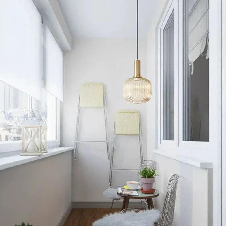 Modern, vízgyűrűs üveg függőlámpa | livraina