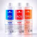 Τριπλή σειρά πίλινγκ HydroGlow — 3 x 400ml οροί προσώπου, AS1 SA2 AO3