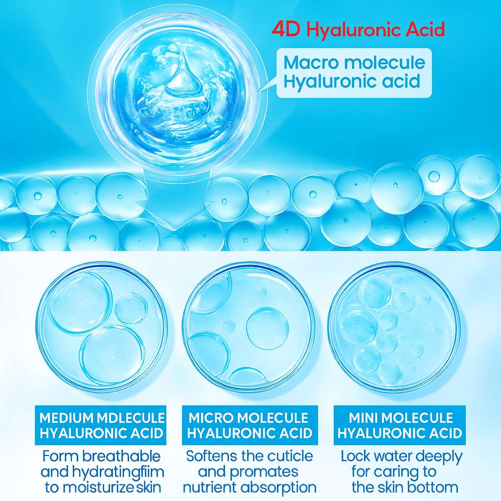 Sérum s kyselinou hyaluronovou 6D — intenzivní hydratace, proti stárnutí a zpevnění