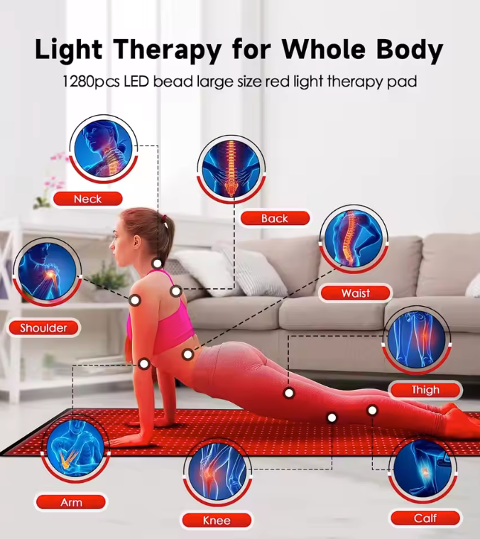 Colchoneta de fototerapia de cuerpo completo con luz roja LumaThera — LED de 660nm y 850nm