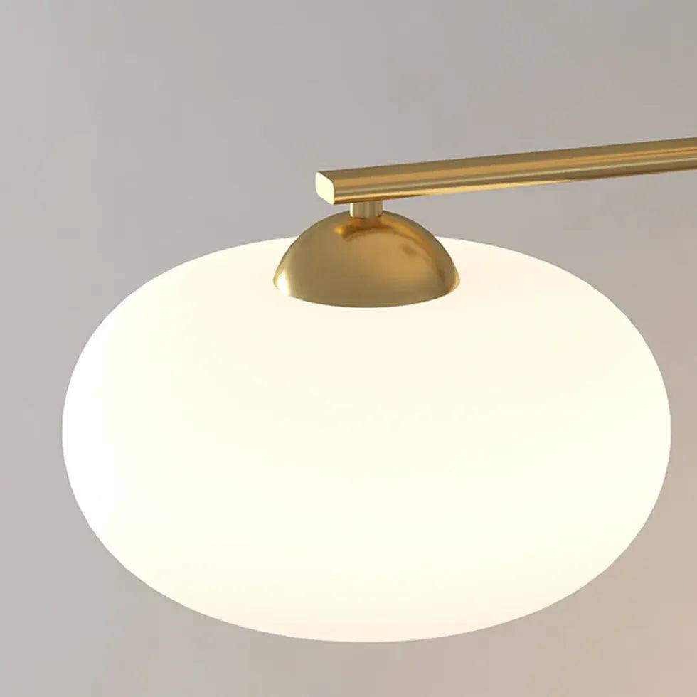 Pendellampa i glas och koppar för köksö | livraina