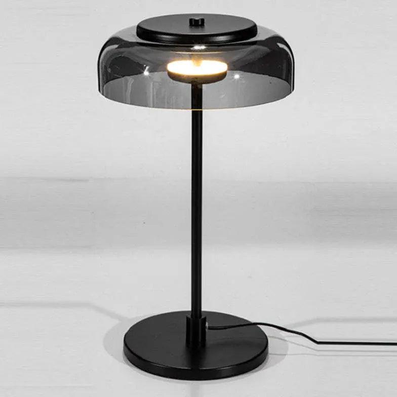 Moderne glassbordlampe med sopplook til soverom | livraina