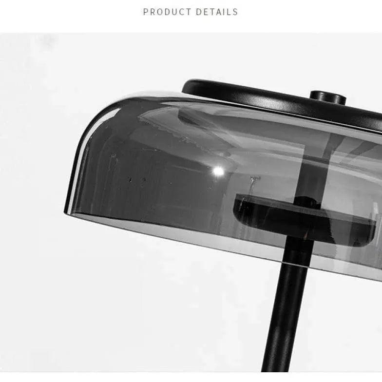 Moderne glassbordlampe med sopplook til soverom | livraina