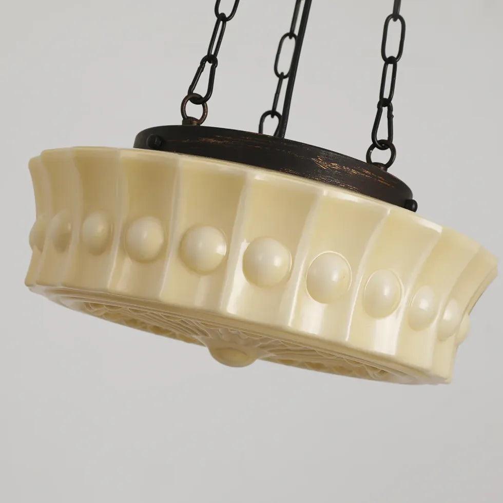 Franse retro glazen hanglamp voor de slaapkamer | livraina