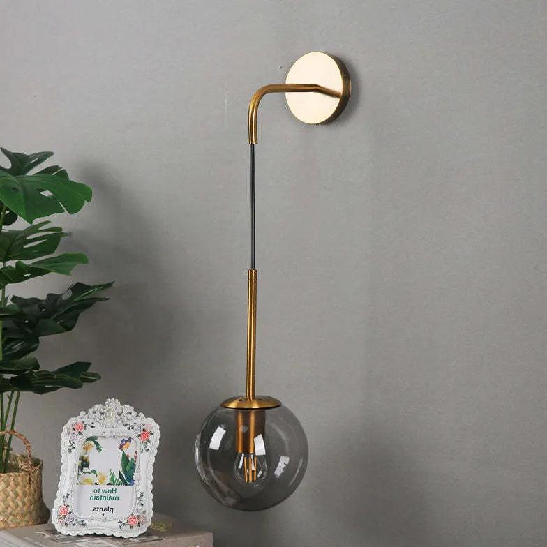 Wandleuchte aus Bubble-Glas für den modernen Nachttisch | livraina